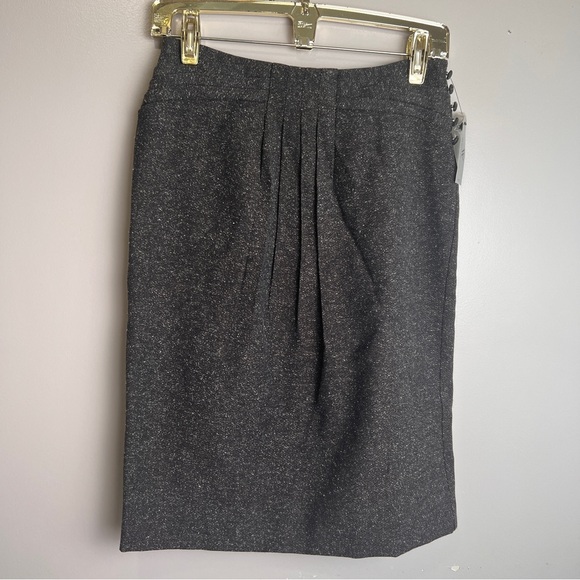 Worthington NWT Women's Deep Chocolate Tweed Career Skirt Size 4 Petite - Picture 1 of 7